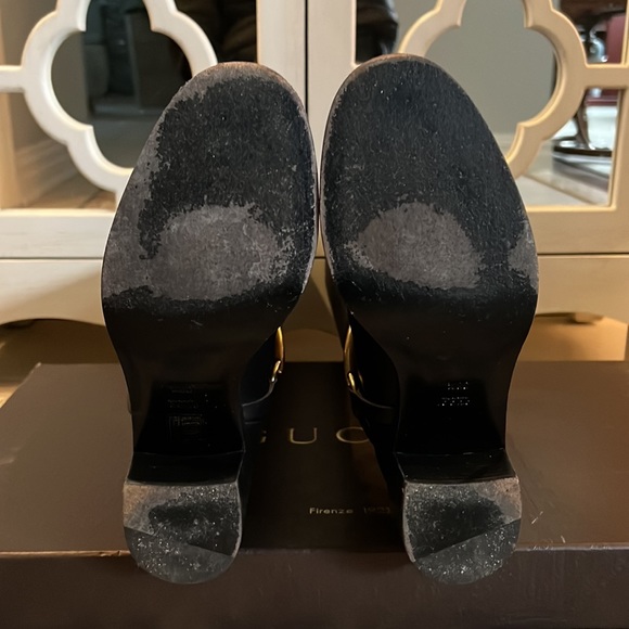 GUCCI LIFFORD leather horsebit knee
high riding boots. 🆕 - Picture 5 of 13